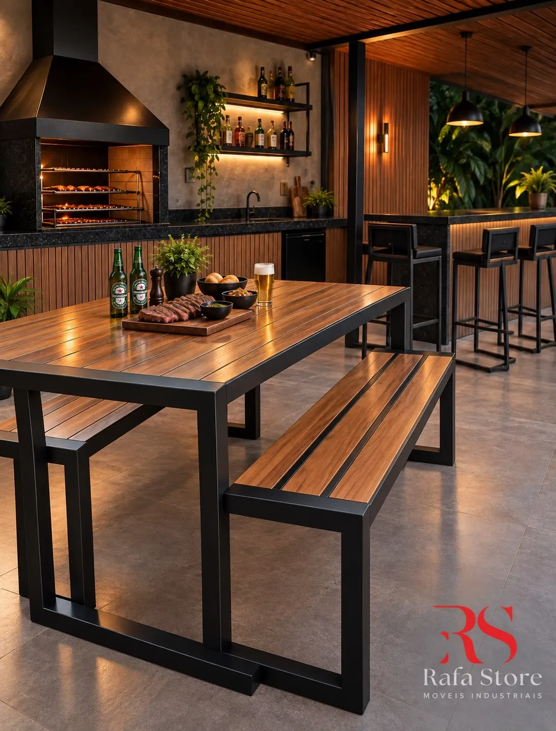 Mesa Industrial para Área Gourmet